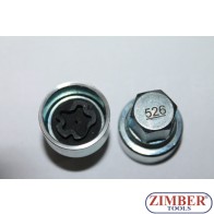 Ключ за секретни болтове на Vag -Volkswagen Golf Passat T4- Seat Audi Skoda 526- ZIMBER TOOLS