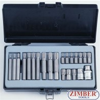 Комплект битове RIBE - накрайници 22 части - FORCE (4225)