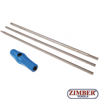 Комплект специални удължени сменяеми отвертки | Torx) | Hexagon | 7840-BGS technic.