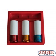 Комплект вложки за лети джанти 1/2" 17-mm, 19mm, 21 mm, ZT-01136 - SMANN TOOLS