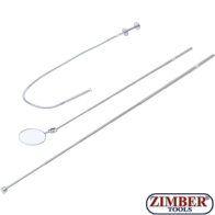 Телескопичен магнит, огледало, сгъваем хващач с 3 крачета | к -т 3-бр. - 6874 - BGS technic - Brand: Kraftmann. 