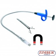 Гъвкав магнит 3 в 1 с лампа и щипка - 500 mm-3197 - BGS technic.