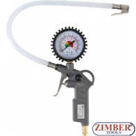 Манометър пистолет за помпане на гуми до 8 bar - 3201 - BGS technic.