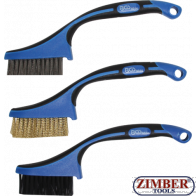 Комплект мини четки за почистване на гарнитури за глави, цилиндри, втулки, тръби др. - 165 mm 3 бр, (9314) - BGS technic.