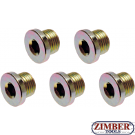 Пробки за картер  M20 x 1.5 mm  5 бр. (126-SM20) - BGS technic