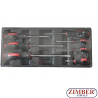 Комплект плоски отвертки 7части (части за количка)  -  ZT-00807 - SMANN TOOLS