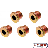 Пробки за картер M17x 1.5 mm 5 бр.(126-SM17) - BGS technic