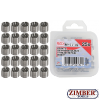 Втулки за възстановяване на резби M10 x 1.25 mm 25 бр. (9428-1) - BGS technic