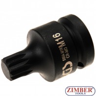 Шестограм ударна  на вложка 3/4", M16 - 5054-M16-BGS
