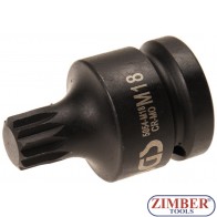 Шестограм ударна  на вложка 3/4", M18 - 5054-M18-BGS