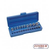 Вложки Е-та и битове - 23 части, ZR-14BSSS23 - ZIMBER TOOLS