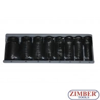 Вложки ударни удължени от 19-22-24-27-30-32-36-41 mm к-т 3/4", 8 части - FORCE