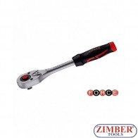 Тресчотка реверсивна 1/4"  24 зъби 155-mm.  80222 - FORCE