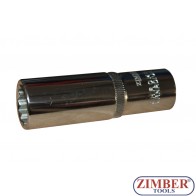 Вложка удължена 1/2" 12-стенна 15мм - ZR-03DS415B - ZIMBER-TOOLS  