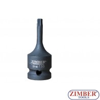 Вложка ударна торкс - Т50, 1/2" - 60мм, ZR-08IBS4T50 - ZIMBER TOOLS