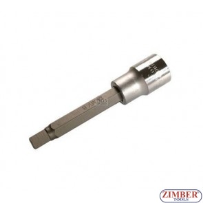 Накрайник шестостенен на вложка 9 мм, дължина 100 мм, 1/2" (ZB-4268) - BGS technic.