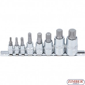 К-т накрайници на вложки XZN- M4 - M16, 8 pcs. (5105) - BGS technic