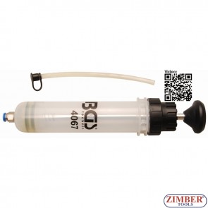 Пластмасов шприц помпа 200 ml за масла, гориво, течности др  - 4067 - BGS-technic. 