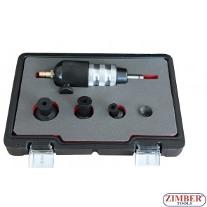Пневматичен инструмент за шлайфане на клапани к-т с 4 накарайника  - ZT-04A2207D - SMANN TOOLS