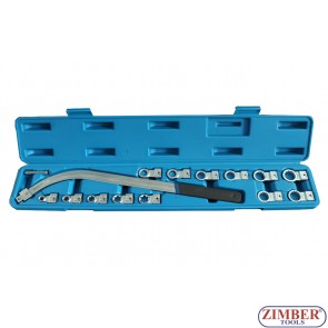 Ключ със сменяеми накрайници за ремъчните ролки 15 части, ZR-36CPHWS15 - ZIMBER-TOOLS