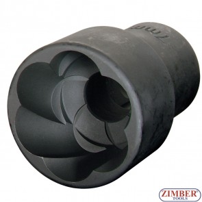 Вложка екстрактор за отвиване на повредени болтове и гайки 24 мм, 1/2" ZR-36BES42401 - ZIMBER TOOLS