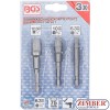 Адаптор за вложки, винтоверт комплект | 6.3 mm (1/4") Drive | 6.3 mm (1/4") / 10 mm (3/8") / 12.5 mm (1/2") | 3 бр.- 9685- BGS technic